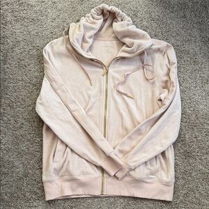 Calvin Klein Light Pink Velour/Velvet Hoodie